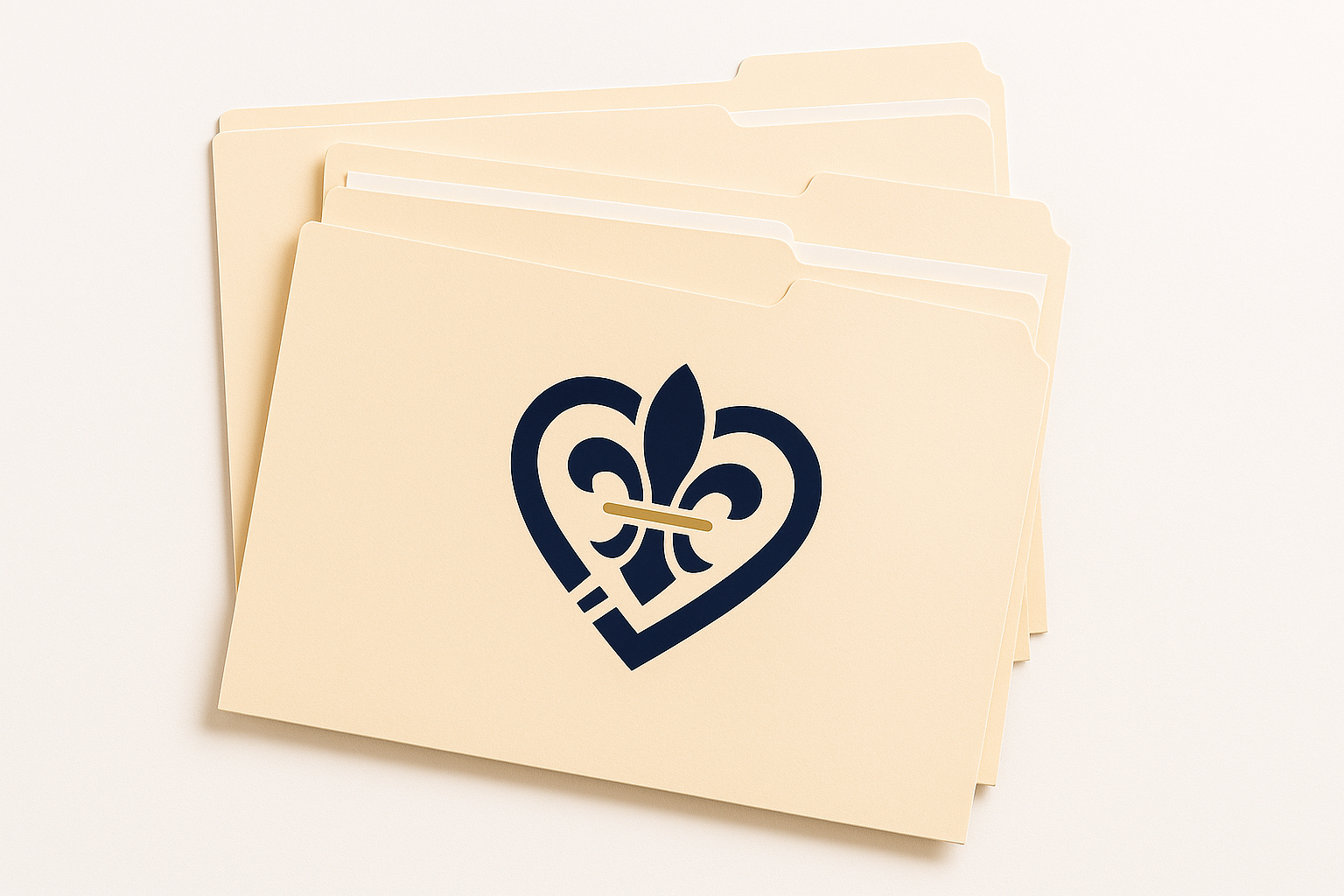Case study folders with logo